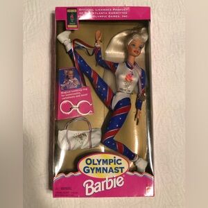 1996 Olympic Gymnast Barbie official licensed product. Never been opened.